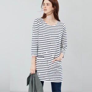 Joules Quinn Tunic Rose Gold Star Stripe Size 4